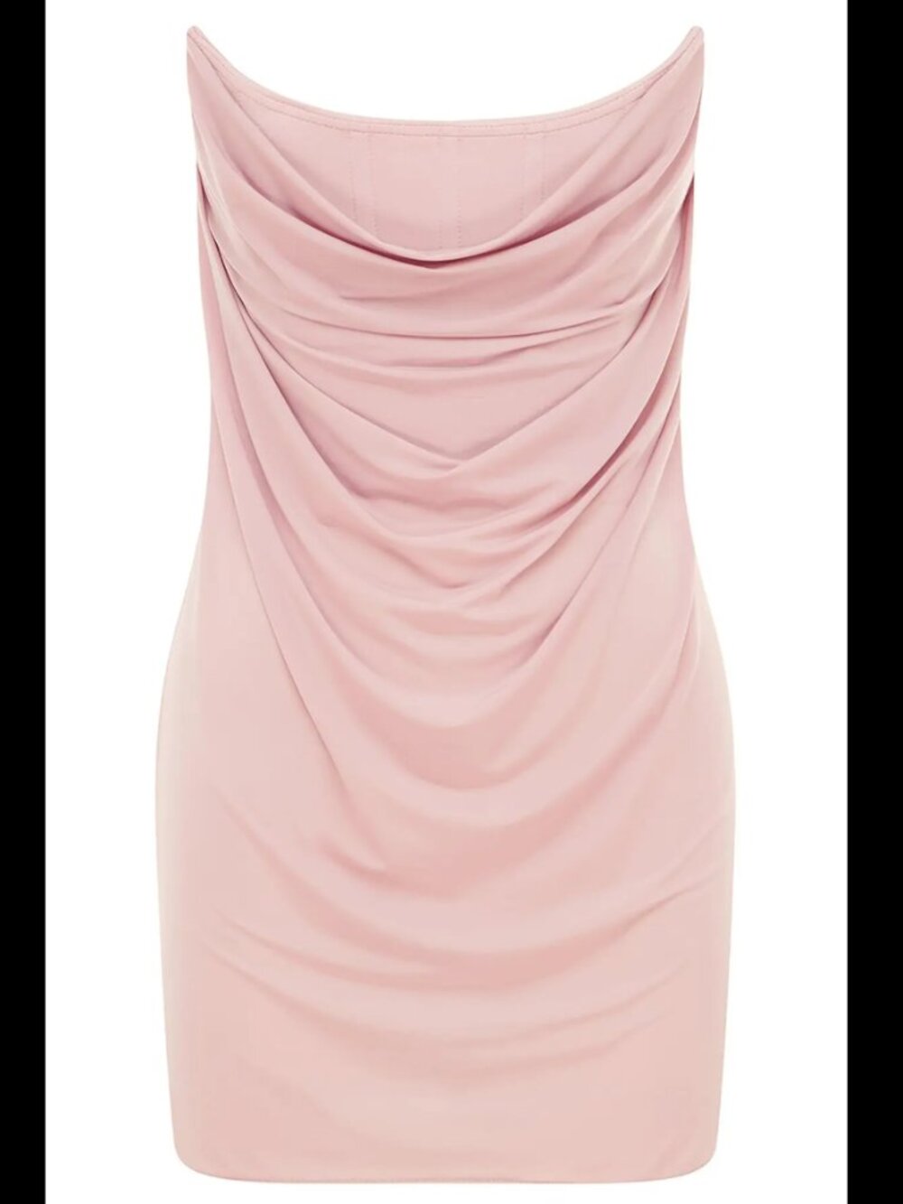 ALEX PERRY Draped Jersey Corset Mini Dress